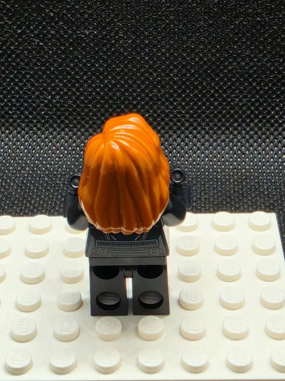 LEGO Marvel Super Heroes Black Widow Minifigure SH0922 Orange Hair Dual Guns New